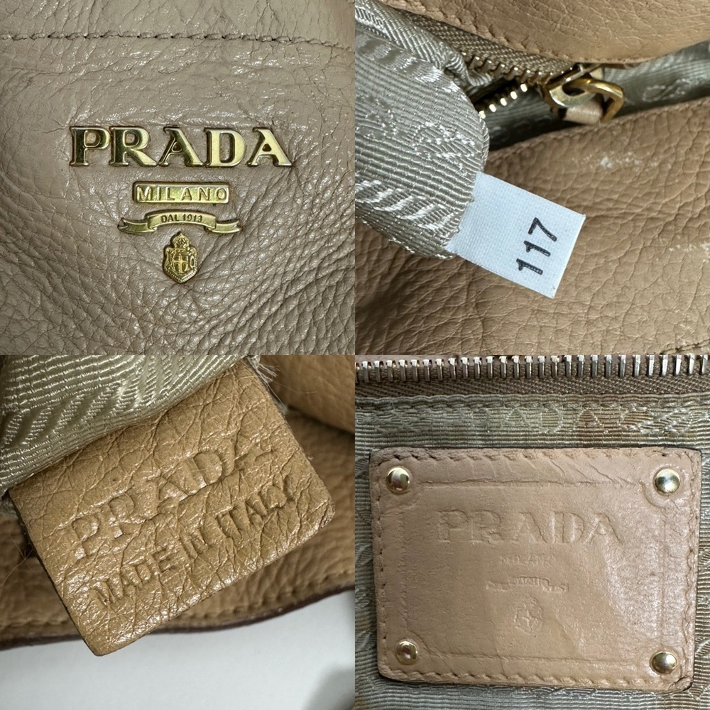 Prada Leather Tote with Gold Hardware - Picture 5 of 14